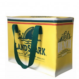 Logo Branded Custom 145g Laminated Woven Insulated Cooler Bag 16x11.5x6  Logo Branded Custom 145g Laminated Woven Insulated Cooler Bag 16x11.5x6