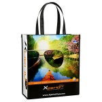 Customized Custom Full-Color Laminated Non-Woven Promotional Tote Bag 14"x16"x6"