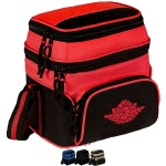 Logo Branded Premium 600D Insulated 6 Pack Cooler Bag w/ Multiple Pockets (8.5" x 9" x 6.5")