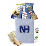 Personalized Eco Friendly Tote with Snacks