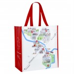 Promotional Custom 120g Laminated Non-Woven Artistic Tote Bag 13x15x8