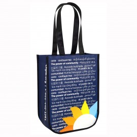 Laminated Non-Woven Round Cornered Lululemon Style Promotional Gift Bag  9"x12"x4.5" with Logo  Laminated Non-Woven Round Cornered Lululemon Style Promotional Gift Bag  9"x12"x4.5" with Logo