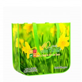 Custom 120g Laminated Non-Woven PP Round Cornered Shopping Bag 16"x14.5"x6" with Logo  Custom 120g Laminated Non-Woven PP Round Cornered Shopping Bag 16"x14.5"x6" with Logo