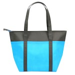 Promotional Custom 80g Non-Woven Insulated Bag with Zipper Closure 12"x10"x4"