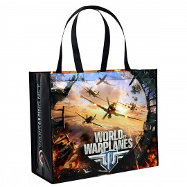 Custom Full-Color Laminated Non-Woven Tradeshow Bag18"x15"x8" with Logo