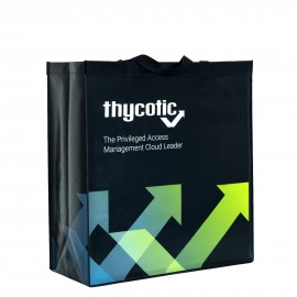 Custom Custom Full-Color Laminated Non-Woven Promotional Tote Bag17.5"x19"x8"