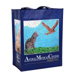 Custom Full-Color Laminated Woven Promotional Tote BagÂ 12"x15"x7" with Logo