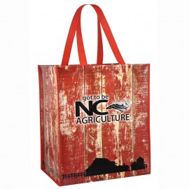 Custom Custom 120g Laminated Non-Woven PP Tote Bag 13"x15"x10"