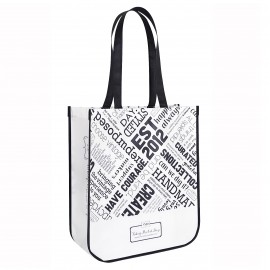 Logo Branded Custom Laminated Non-Woven Round Cornered Promotional Bag 14"x16"x6"  Logo Branded Custom Laminated Non-Woven Round Cornered Promotional Bag 14"x16"x6"