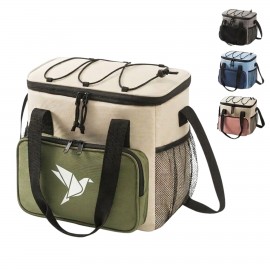 Promotional Oxford Cloth Insulated Cooler Bag With Top Bungee