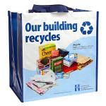 Custom 150g Laminated Woven Recycling Bag 14"x15"x10"