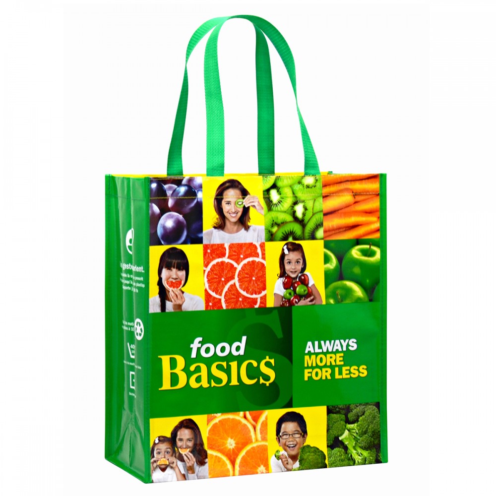 Personalized Custom 145g Laminated Woven PP Tote Bag 14"x16"x7"