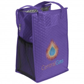 Logo Branded Therm-O-Super Snack - Insulated Tote - Sparkle