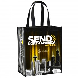 Custom 120g Laminated Non-Woven PP Tote Bag 13"x15"x8" with Logo  Custom 120g Laminated Non-Woven PP Tote Bag 13"x15"x8" with Logo