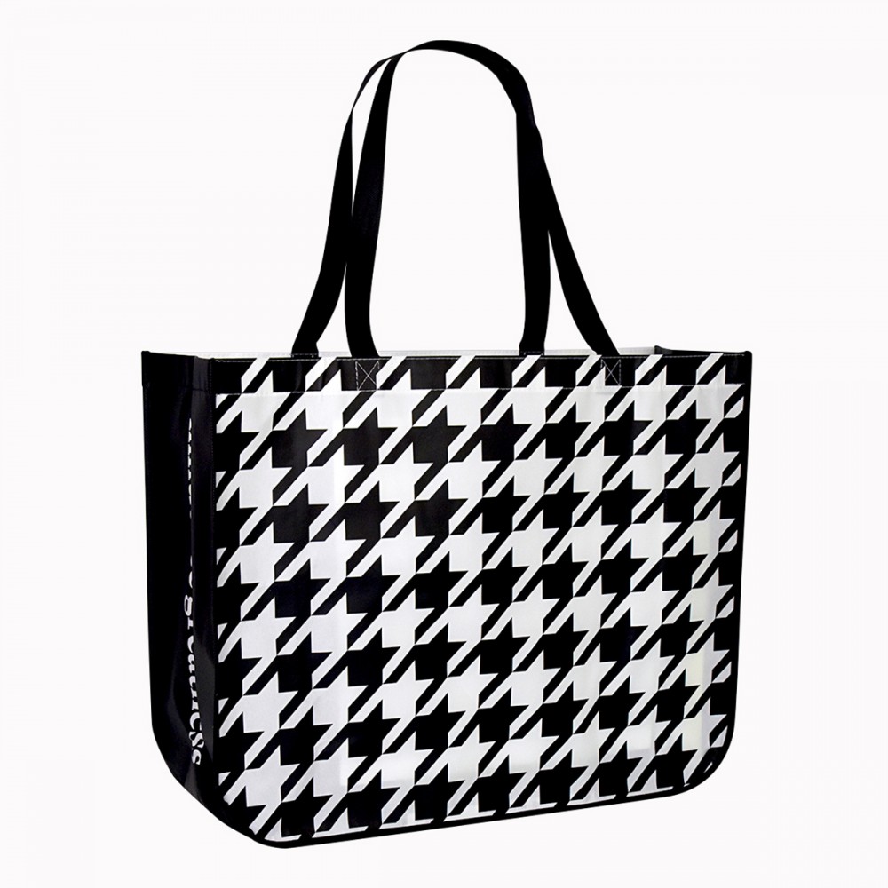 Personalized Custom Laminated Non-Woven Round Cornered Tradeshow Bag 20"x16"x6.5"