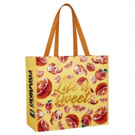 Personalized Custom Full-Color Laminated Non-Woven Promotional Tote Bag 15.5"x14.5"x8"