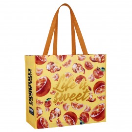 Personalized Custom Full-Color Laminated Non-Woven Promotional Tote Bag 15.5"x14.5"x8"