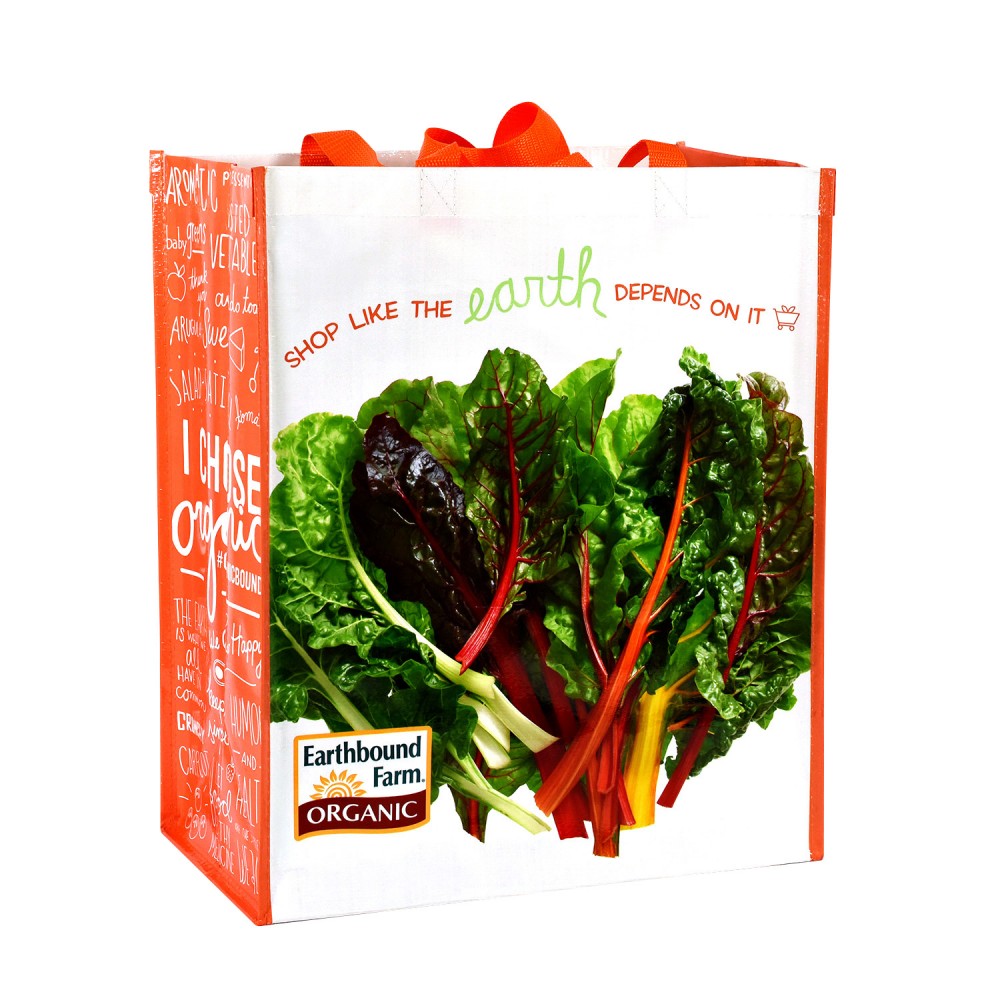Custom Full-Color 145g Laminated Woven Grocery Bag 14"x17"x8" with Logo Custom Full-Color 145g Laminated Woven Grocery Bag 14"x17"x8" with Logo