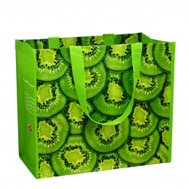 Custom 145g Laminated Woven PP Tote Bag 16"x14"x9" with Logo
