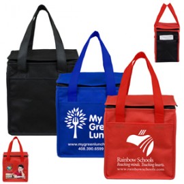 8"W x 8-1/2"H x 6"Gusset - "SUPER FROSTY" Insulated Food Delivery Bag  Lunch Size Tote with Logo  8"W x 8-1/2"H x 6"Gusset - "SUPER FROSTY" Insulated Food Delivery Bag  Lunch Size Tote with Logo