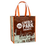 Custom Full-Color Printed 145g Laminated RPET (recycled from plastic bottles)Tote Bag  14"x16"x8"