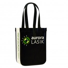 Round Cornered Lululemon Style Laminated Promotional Gift Bag 9"x12"x4.5" with Logo  Round Cornered Lululemon Style Laminated Promotional Gift Bag 9"x12"x4.5" with Logo