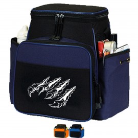 Premium Sport Trek Insulated 12 Pack Cooler Bag w/ One Front & 2 Elastic Pocket (10" x 12" x 6") with Logo