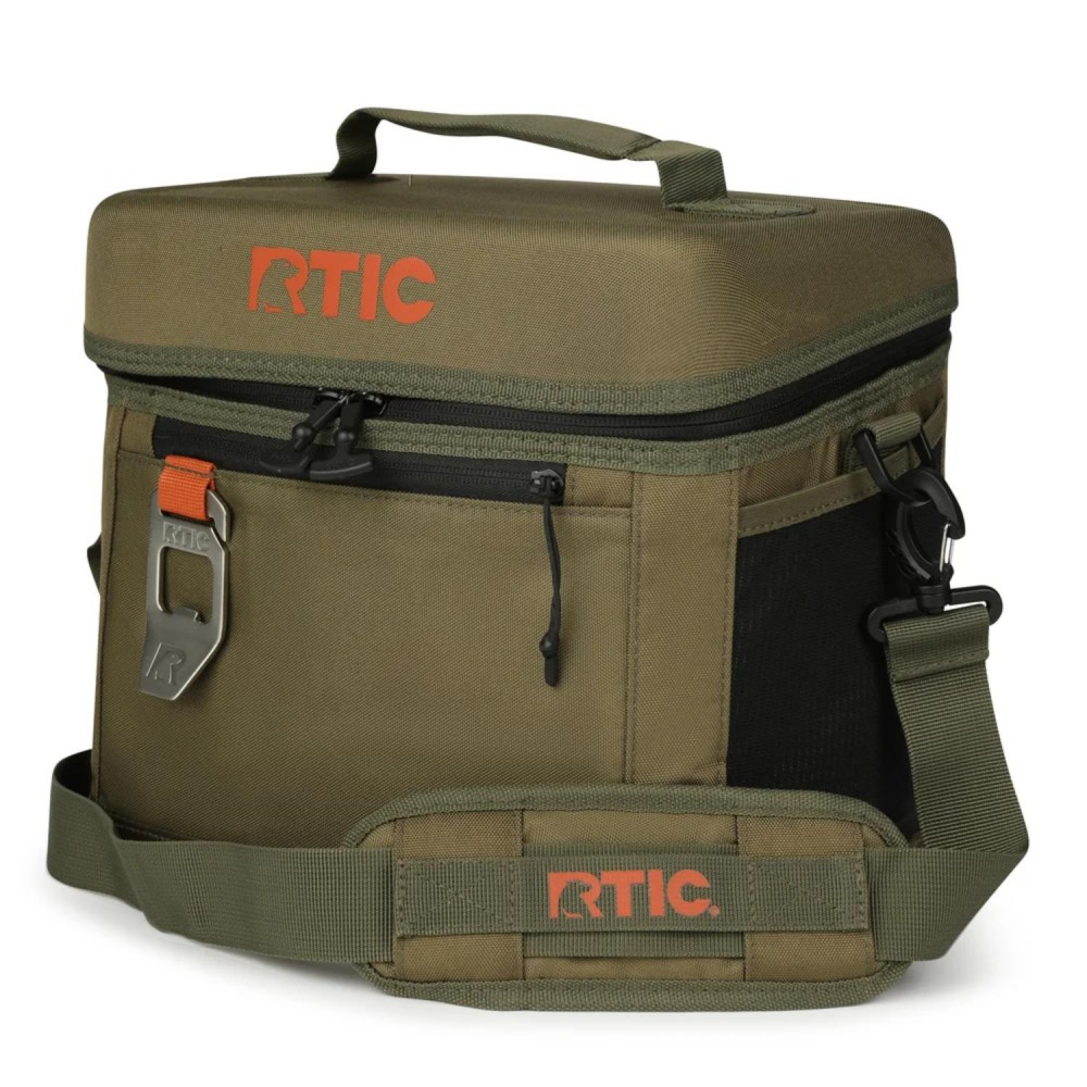 Promotional 15-Can RTIC Soft Pack Insulated Cooler Bag w/ Bottle Opener 11" x 10.5"