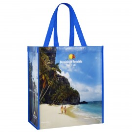 Custom Custom 140g Double Laminated Non-Woven PP Tote Bag 13"x15"x8"