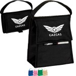 Logo Branded Foldable Insulated 6 Pack Lunch Cooler Bag (8.5" x 10" x 5")