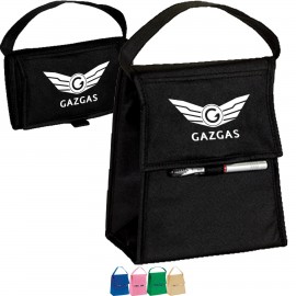Customized Foldable Insulated 6 Pack Lunch Cooler Bag (8.5" x 10" x 5")