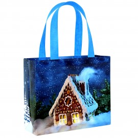 Logo Branded Custom 120g Laminated Non- Woven PP Christmas Gift Bag 12"x10"x4"  Logo Branded Custom 120g Laminated Non- Woven PP Christmas Gift Bag 12"x10"x4"