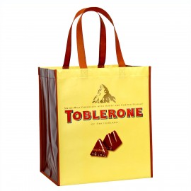 Customized Custom 120g Laminated Non-Woven PP Tote Bag 13"x15"x10"