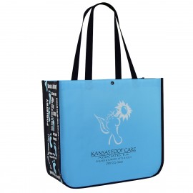 Custom Laminated Non-Woven Round Cornered Promotional Bag16.5"x15"x7" with Logo