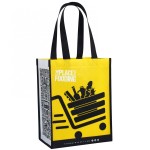 Custom Full-Color Laminated Non-Woven Promotional Tote Bag 9"x12"x6.5" with Logo