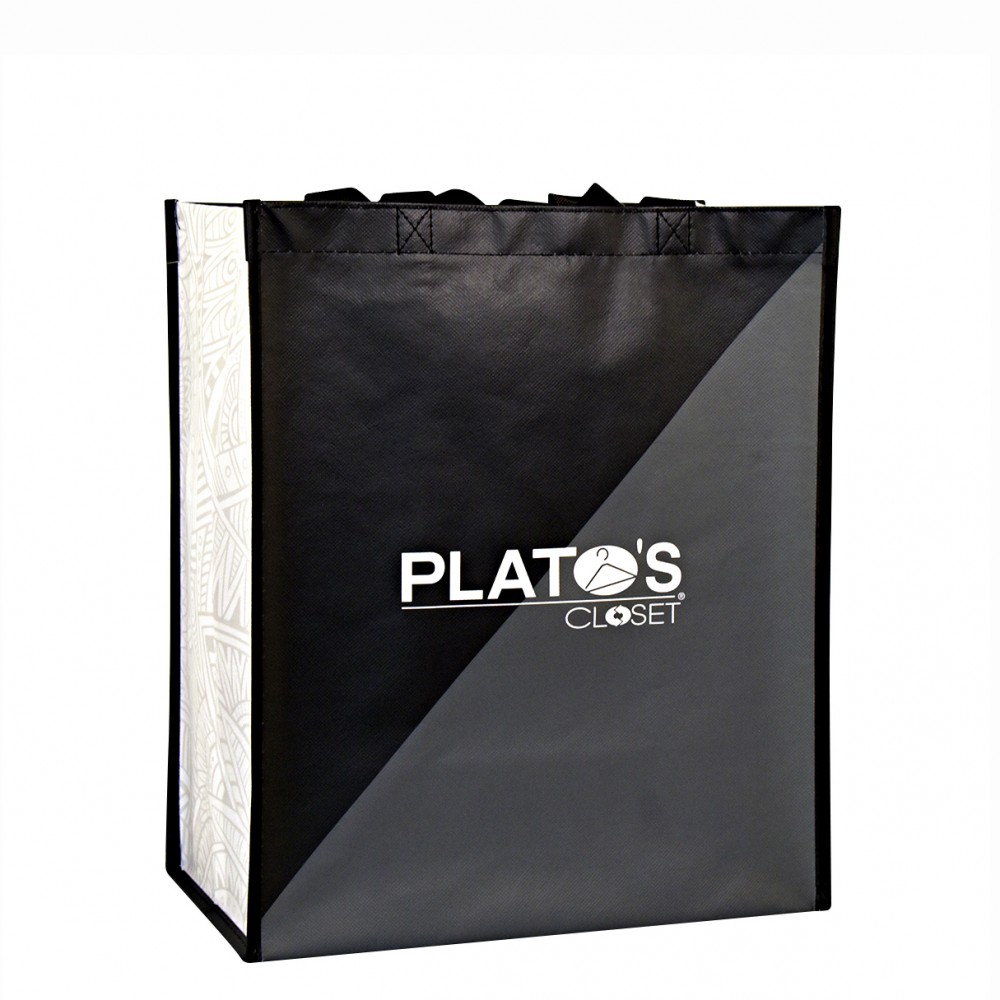 Promotional Custom 120g Laminated Non-Woven PP Tote Bag 13"x15"x8" Promotional Custom 120g Laminated Non-Woven PP Tote Bag 13"x15"x8"