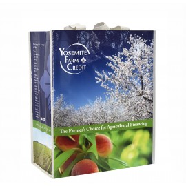 Custom Full-Color 145g Laminated Woven Grocery Bag 14"x17"x8" with Logo