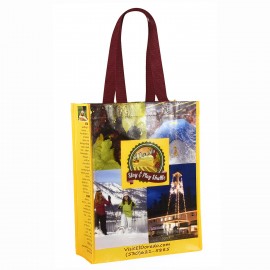 Personalized Custom Full-Color Laminated Non-Woven Promotional Tote Bag10"x13"x3"