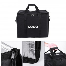 Custom Eco-friendly Reusable 600D Polyester Lunch Delivery Bag