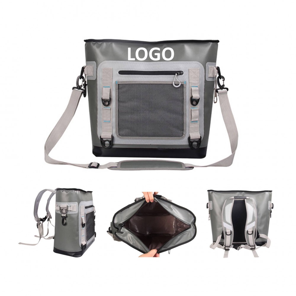 Logo Branded Waterproof Insulated Backpack Food Cooler Bag