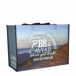 Custom Full-Color Laminated Non-Woven Promotional Tote Bag 18"x13"x8" with Logo