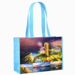 Personalized Custom Full-Color Laminated Non-Woven Promotional Tote Bag12.5"x9"x5"