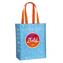 Custom Full-Color Laminated Non-Woven Promotional Tote Bag10"x13"x6" with Logo  Custom Full-Color Laminated Non-Woven Promotional Tote Bag10"x13"x6" with Logo