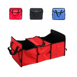 Personalized Foldable Car Organizer With Removable Cooler Storage bag