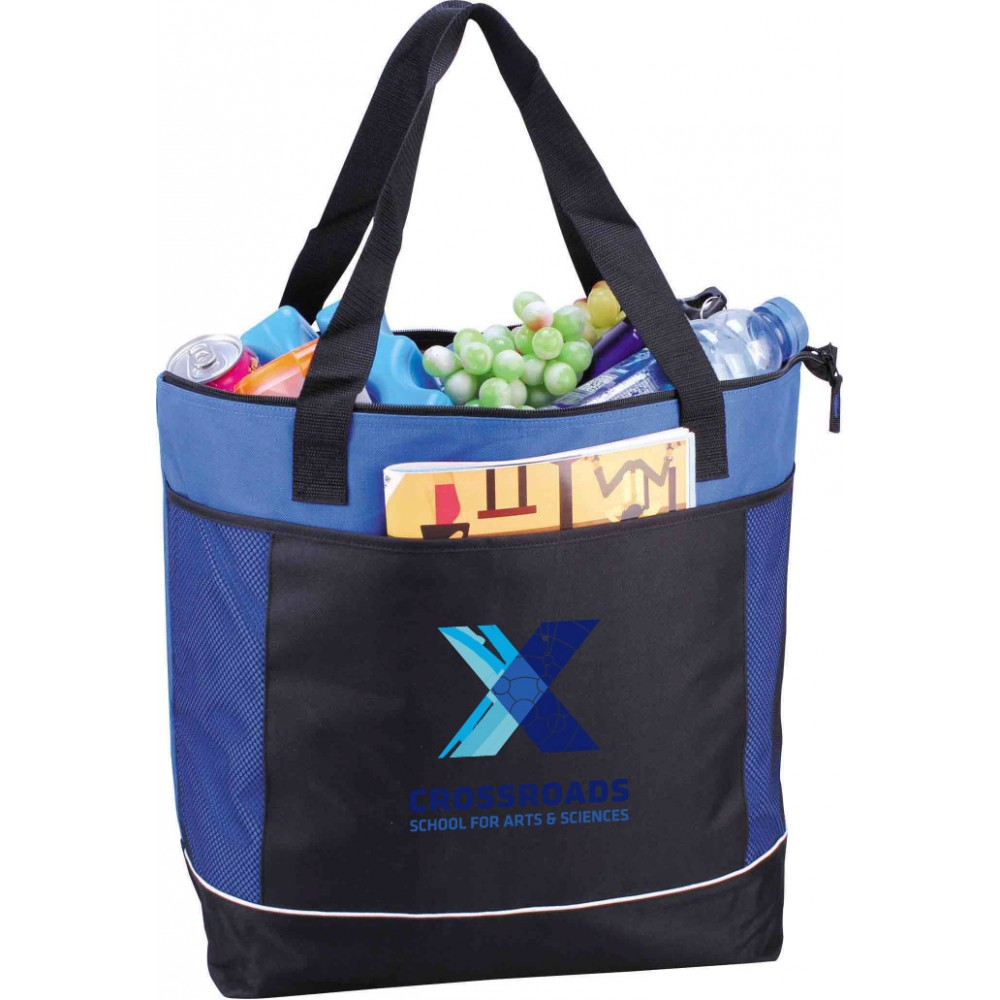 Customized Jumbo Cooler Tote Bag - Full Color Transfer (22" x 16" x 7.5")