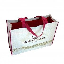 Custom Custom Full-Color Laminated Non-Woven Promotional Tote Bag 20"x13"x8"