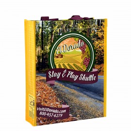 Promotional Custom Full-Color Laminated Non-Woven Promotional Tote Bag10"x13"x3"  Promotional Custom Full-Color Laminated Non-Woven Promotional Tote Bag10"x13"x3"