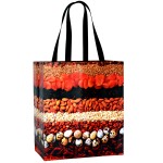 Promotional Custom 145g Laminated Woven Reusable Grocery Bag 13"x15"x8"