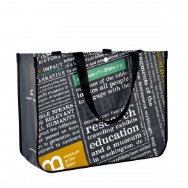 Custom Laminated Non-Woven Round Cornered Promotional Bag16"x12"x6" with Logo