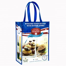 Custom 120g Laminated Non-Woven Promotional Tote Bag 11.5"x15.5"x5" with Logo